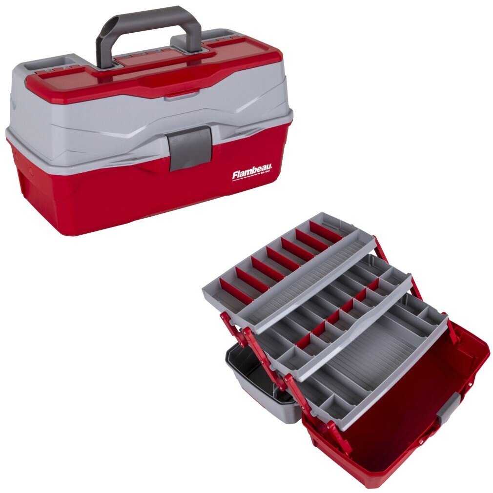 Flambeau Classic Tackle Box 3 trays Red - Boat Parts, Boat